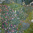 Italian Garden Landscape by Gustav Klimt